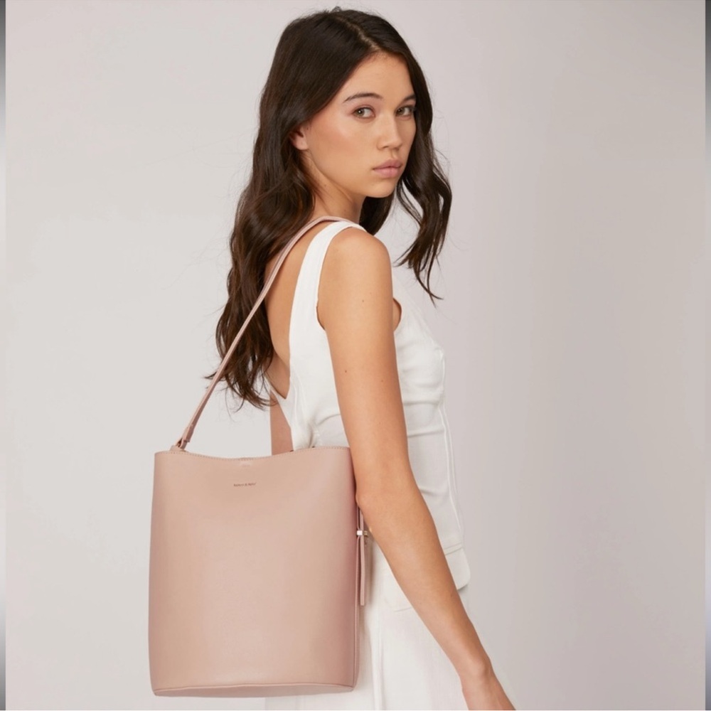 Matt & Nat Azure Vegan Bucket Bag | Pastel